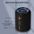 2 in 1 Separable Bluetooth Speaker BT5.3 with Subwoofer 360° Stereo Surround Wireless Sound Box TF Card Home Theater TWS Boombox