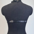 Women Fashion PU Leather Harness Waist Belt Punk Studded Decorative Harness Straps Suspenders Gothic Clothing Accessorie