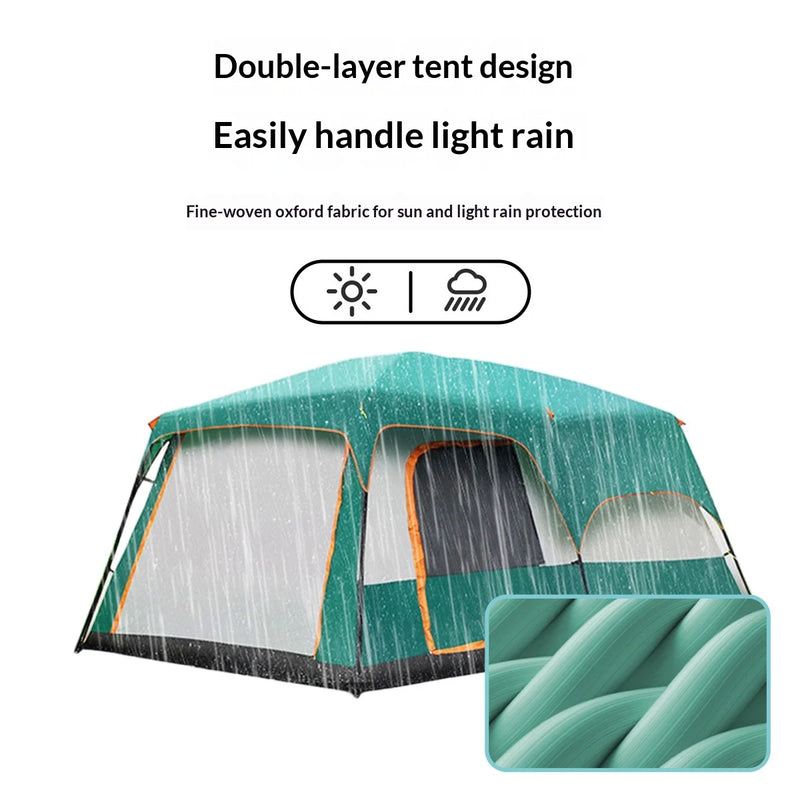 Family Camping Tent Two Bedroom One Living Room - View 2 | SAMAG