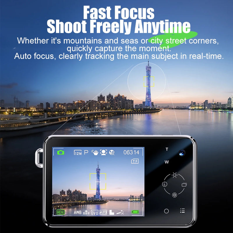 4K Digital Camera for Home Beauty Simulative Education CCD 6400 - Compact Size Video Camera with Zoom for Kids And Adults