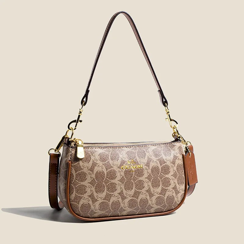 High-End Women's Underarm Shoulder Bag Classic Vintage Ladies Crossbody Handbag Elegant Designer Leather Messenger Bag For Women