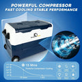 37QT/35L Portable Car Refrigerator Freezer Compressor Cooler Dual Zone 12V