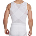 CXZD Waist Trainer Muscle Girdle Shirt Men Slimming Body Shaper Tummy Vest Mesh Chain Corset Correction Abdomen Tank Top