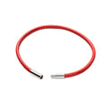 1.5/2/3mm Black Red Bracelet Stainless Steel Clasp For Women Man Couple Leather String Homme Hand Thread Male Jewelry Trending