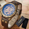 Wrist Watch For Men Waterproof Automatic Mechanical Watch Men's watch Retro montre homme with Genuine Leather relogio masculino
