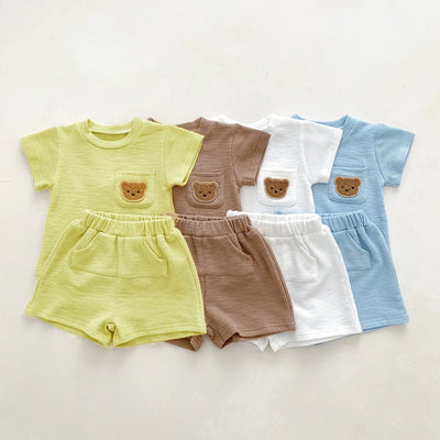 Solid Color Tracksuits Children Fashion Casual Short | SAMAG