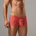 SEOBEAN Men's Cotton Sleepwear U-Shaped Pouch Arro Pants Casual Cotton Home Shorts Trendy Sensual Flat-Bottomed Underwear