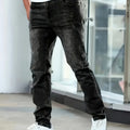 Men'S Casual Slim Fit Stretch Jeans, Chic Street Style | SAMAG