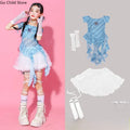 Girls K - pop Off Shoulder Crop Top Tutu Skirt Kids Hip Hop - View 23 | SAMAG