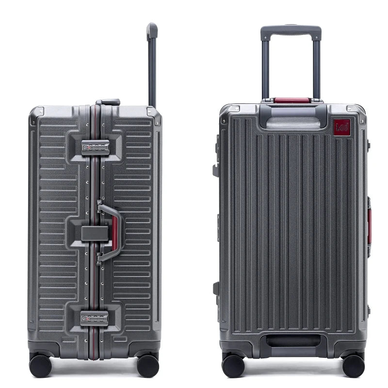 20/24/26/28/30inch Large Capacity Suitcase Aluminum Alloy Frame with Spinner Wheels Travel Trolley Case TSA Lock Rolling Luggage