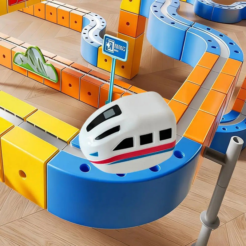 Electric Train Carsfor klick Rail,USB Rechargeable Train  for Kids Electric Train Set Tracks,For Electric Train Set