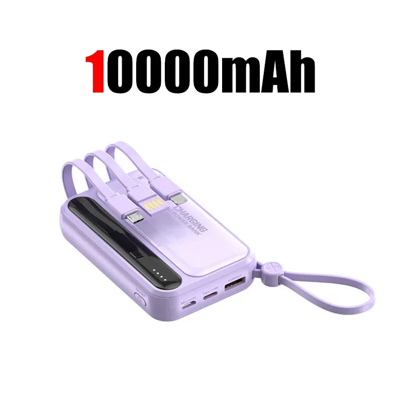 ONEPLUS 120W 50000mAh Portable Power Bank High Capacitybuilt-in 4 Cables Two-Way Fast Charging Mini Powerbank For iPhone Samsung