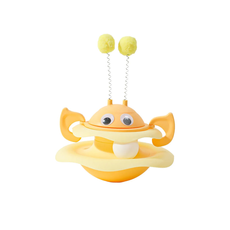 Popular Turntable Toys Cat Toys Little Bee Tumbler Cat Teasing Artifact Turntable