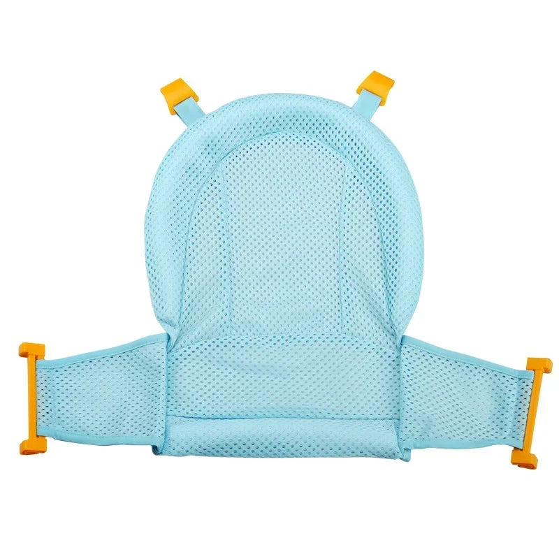 Adjustable Anti-Slip Bathing Mat for Babies Child-Friendly Sitting and Lying Bath Net Baby Bathing Stand Floating Pad