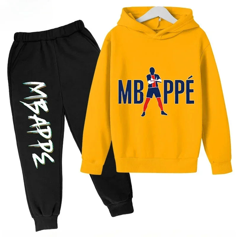 Spring Autumn Children's Hoodie Set Mbappe Print - View 22 | SAMAG