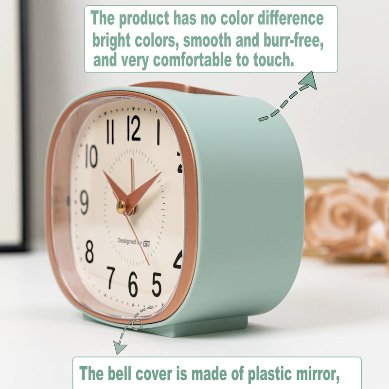 This Quiet Music Alarm Clock Is Perfect for Your Desk or Living Room and Includes Snooze and Night Light Functions.