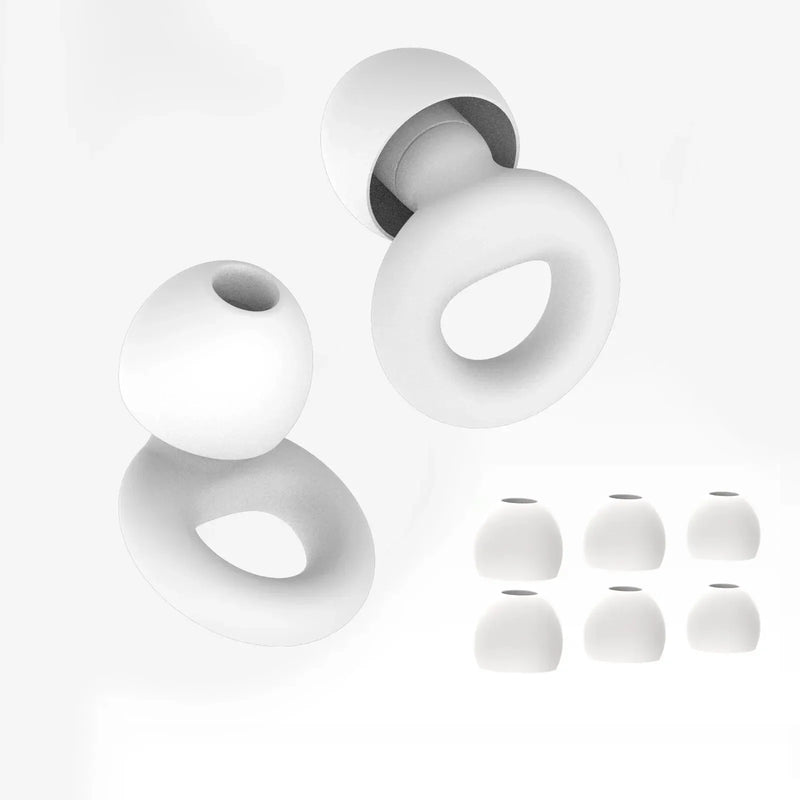 Quiet Ear Plugs for Noise Reduction – Super Soft, Reusable Hearing Protection for Sleep,Swim, Work 8 Ear Tips in XS/S/M/L