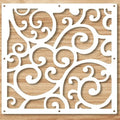 12 PCS Hanging Room Divider Decorative Thick Wall Screen Panels Floral Carving Pattern Hollow Out Design for Bedroom Living Dini