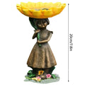 Garden Decoration Outdoor Birds Birdbath Polyresin Antique Garden Bird Decor water Fountain Yard Bath Garden Home For Resin