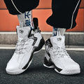 Men's High Top Basketball Shoes Thick Bottom Anti Slip Sneakers Casual Comfortable Outdoor Athletic Training Unisex Sports Shoes