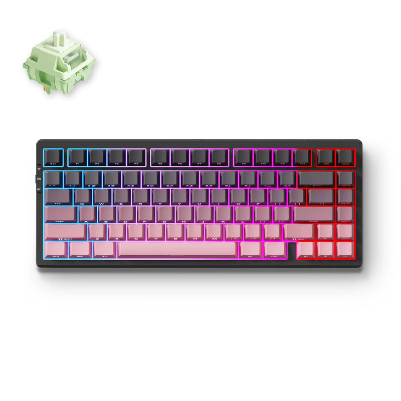 MCHOSE G75 Pro Wireless Mechanical Keyboard 75% Layout Gasket Mounted 5 Layers Dampening RGB Backlit Tri-Mode Hot Swappable