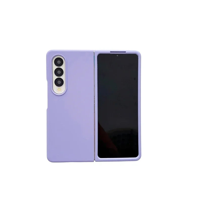 Original Silky-Touch Anti-Fingerprint Plain Phone Case for Samsung Galaxy Z Fold 8 Ultra 7 6 5 4 3 2 Skin Feel Shockproof Cover