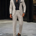 2 - Piece Men's Suit Suitable For Wedding Business Single Button Jackets And Pants Sets, Slim Fit - View 13 | SAMAG