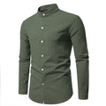 Spring Men's Long Sleeve Stand Collar Solid Color Casual | SAMAG