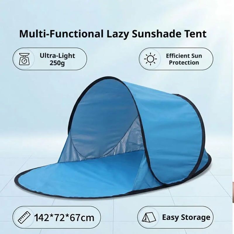 Pop Up Beach Tent UPF50+ UV Protection Silver Coating | SAMAG