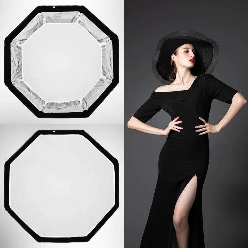 Triopo K2 55cm 65cm 90cm 120cm Quickly Release Bowens Mount Octagon Softbox + Honeycomb Grid Outdoor Soft Box for Flash