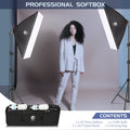 New 30w 40w Photography 50x70CM Softbox Lighting Kits System Soft box Continuous Light Use For Photo Studio Portrait Shooting