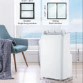12000 BTU Portable Air Conditioner Free Standing AC Unit With Remote Control Dehumidifier Fan Auto Swing And Smart Sleep Mode Quiet Operation For Rooms Up To 500 Sq Ft White
