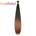 22-28Inch Straight Pony Hair Bundles Crochet Braids Hair Silky Colorful Synthetic Braiding Hair Ombre Synthetic Hair For Women