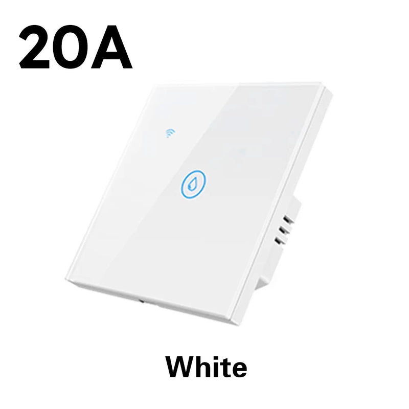Tuya Smart Water Heater Switch WIFI Touch Sensor 4000W/8800W 20A/40A Boiler Switch Wall Smart Home Siri Voice Control