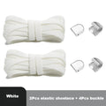 Flat Elastic Shoe Laces Sneakers No Tie Shoelaces for Shoes Tennis Quick Shoelace Clips Without Ties Shoe Accessories Kids Adult