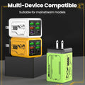 240W 4USB+2Type C Super Fast Charging Mobile Phone Charger 6 Ports USB3.0 PD3.0 EU/UK/US Charger For Iphone 17 16 Samsung POCO
