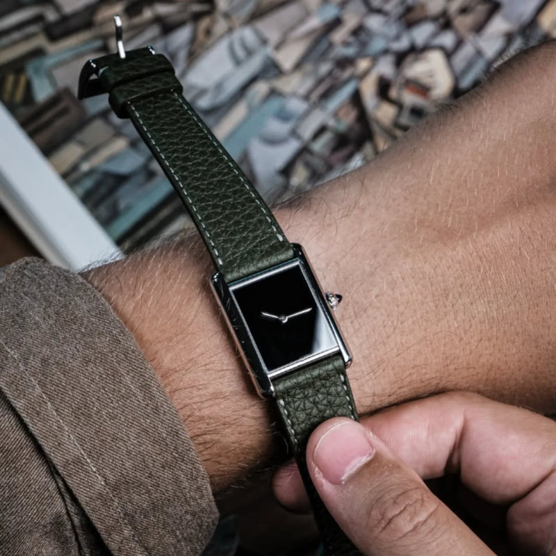 CILOA Black Square Tank Watch for Men, Retro Luxury Gift, High Quality, 2025 New Waterproof Simple High-End Quartz Watch