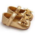 Gold Color Theme Christening baby Shoes for 1 Year Old Newborn Baby Baptismal Shoes for Girl Kids