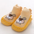 Baby Shoes Cotton Floor Socks Shoes Cartoon Cute Baby First Walkers Toddler Shoes Girl Boys Kids Soft  PU Sole Shoe Anti-slip
