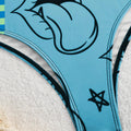 Hello Kitty Light Blue Bandeau Bikini Set for Women Tie | SAMAG