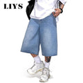 LIYS Men's Simple Light Blue Retro Ultra Baggy Wide-Leg | SAMAG