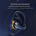 T75 Sport Bone-Conduction Bluetooth 5.3 Earphones HiFi Sound Wireless Headphones Earclip Waterproof Open Ear Headset Earring