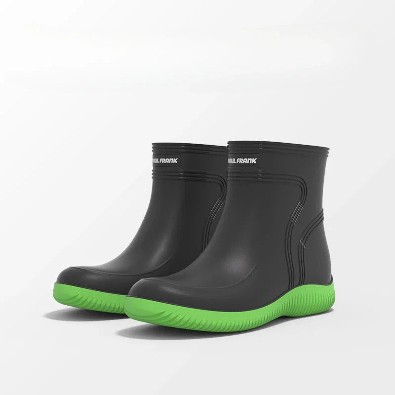 Low Cooking Men's Rain Boots Black Silicone Male Ankle Chef Shoes Kitchen Short Summer Big Size Comfortable Rainy Day 2025 Mud