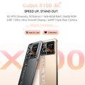 6.88-Inch Android Smartphone 5G Cubot X100, Dimensity 7025, 6nm, 2.5GHz, 16GB(8+8), 256GB, 64MP Camera, 5100mAh Battery, NFC