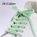 Flat AF1 Sneakers Shoelaces Canvas Basketball Shoelace Black White Color Classic Shoes laces 36colors Shoe Lace Accessories