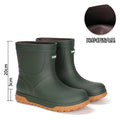 Men's Fashion Rain Boots High Quality Anti-Slip Waterproof Shoes Thick Bottom Wear-Resistant Outdoor Drawstring Work Rubber Shoe