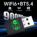 2 IN 1 WIFI6 AX900 USB WiFi Bluetooth 5.4 Wireless Adapter Dual Band 2.4G+5GHz 900Mbps Network Card - Visuel 2 | SAMAG