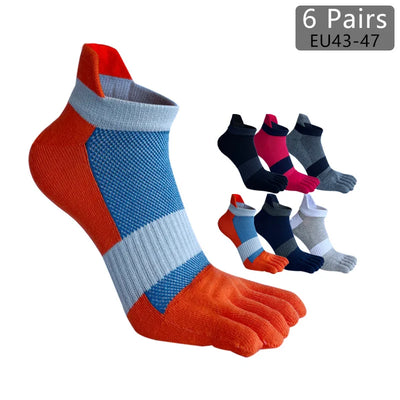 Pairs Man Five Finger Socks Large Plus Size Patchwork | SAMAG