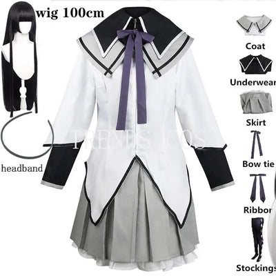 Anime Akemi Homura Cosplay Costume Fighting Uniform | SAMAG