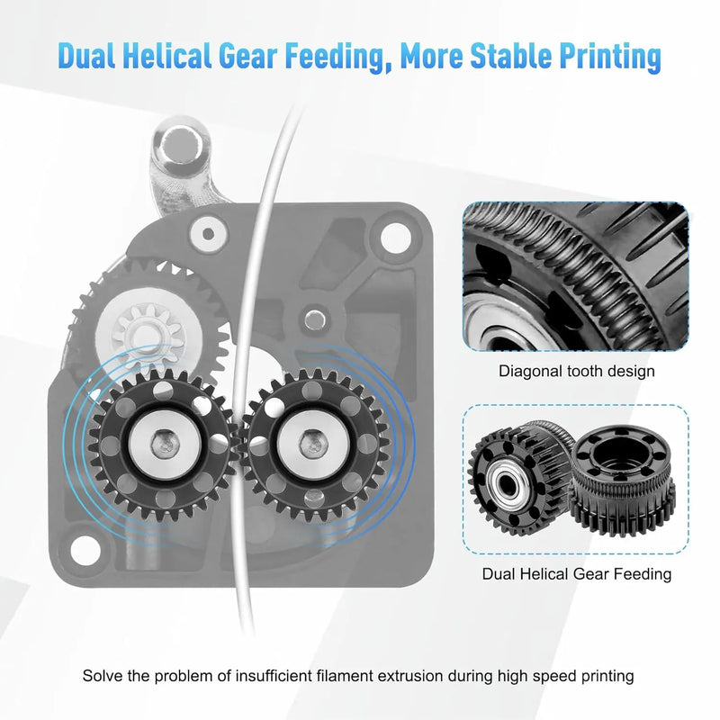 For Creality K2 Plus Extruder Upgrades Gear Kit All Metal Filament Drive Extruder Gear for K2 Plus 3D Printer Accessory